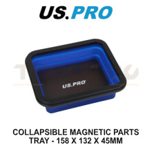 US PRO Tools Collapsible Magnetic Parts Tray - 158 x 132 x 45mm 6894