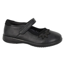 (UK Size 8) Boulevard C729A Girls Smart Comfortable Touch Fastening Casual School Bar Shoes