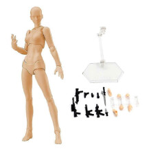 (As show, One size) , Drawing Models Figure Artist Draw Painting Model with Stand Support & Accessories for Artists, Male A