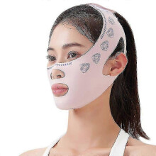 (As show, One size) Breathable Elastic V Line Face Shaper for Women - Chin & Cheek Lift, Slimming Facial Massager & Skin Care