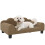 PawHut (Brown) Dog Sofa Bed, Cat Sofa with Backrest, Armrest, for Small Dogs, Grey 2