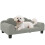 PawHut (Grey) Dog Sofa Bed, Cat Sofa with Backrest, Armrest, for Small Dogs, Grey 2