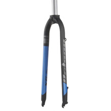 (Black red, One size) MTB Bike Rigid Fork 26/27.5/29" 28.6mm Threadless Straight Tube Black red