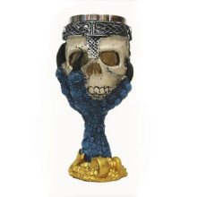 (As show, One size) Wine glass with skull design in dragon claw, metal, multiple1pcs