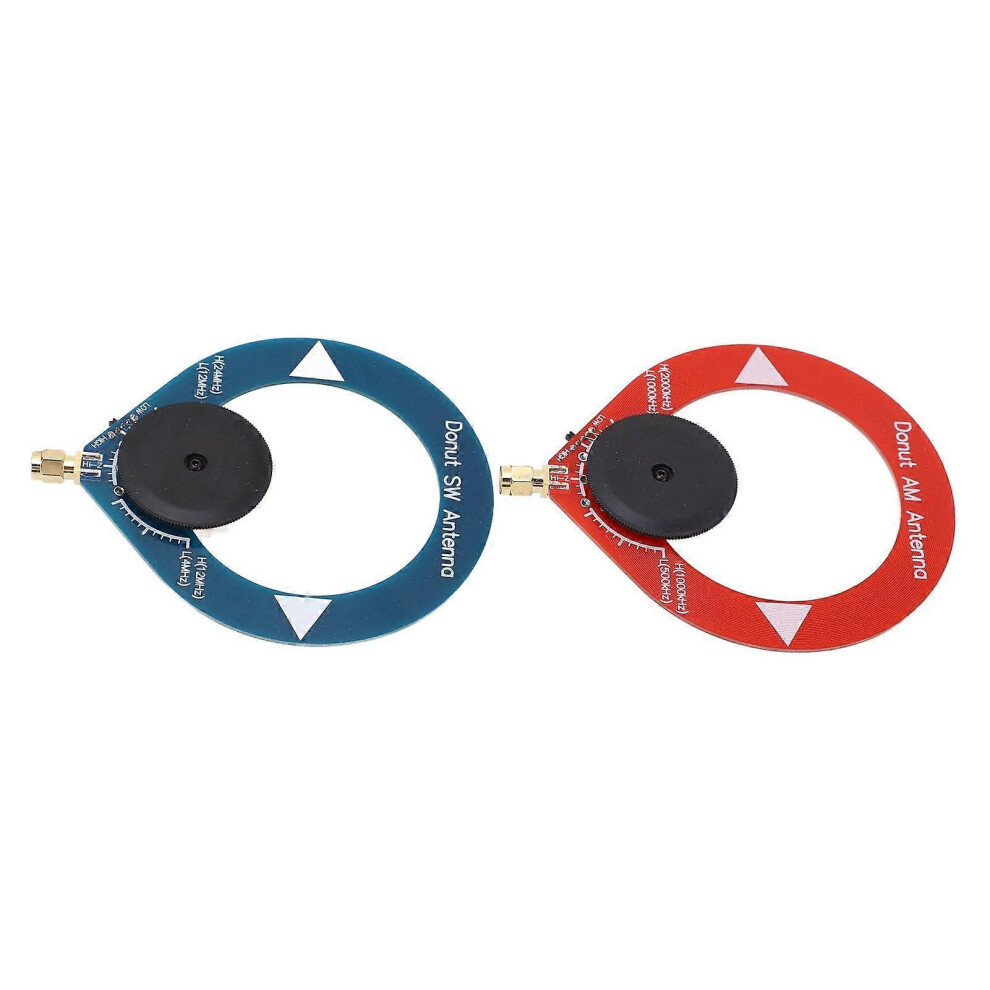 (As Show, One Size) 2Pcs Donut Am Mw Sw Antenna Anti Interference Portable Mini Loop Antenna For Shortwave Radio 5033941325036