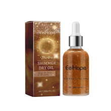 (Brown 30Ml) Eelhope Party Body Glitter Oil Body Skin Clavicle Moisturizing Party Prom Shiny Glitter