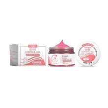 (Pink Peach 80G) Hoegoa Hair-Styling Gel Broken Hair Fetal Hair Bangs Shape Gentle Soft Moisturizing Care Hair Natural Pomade