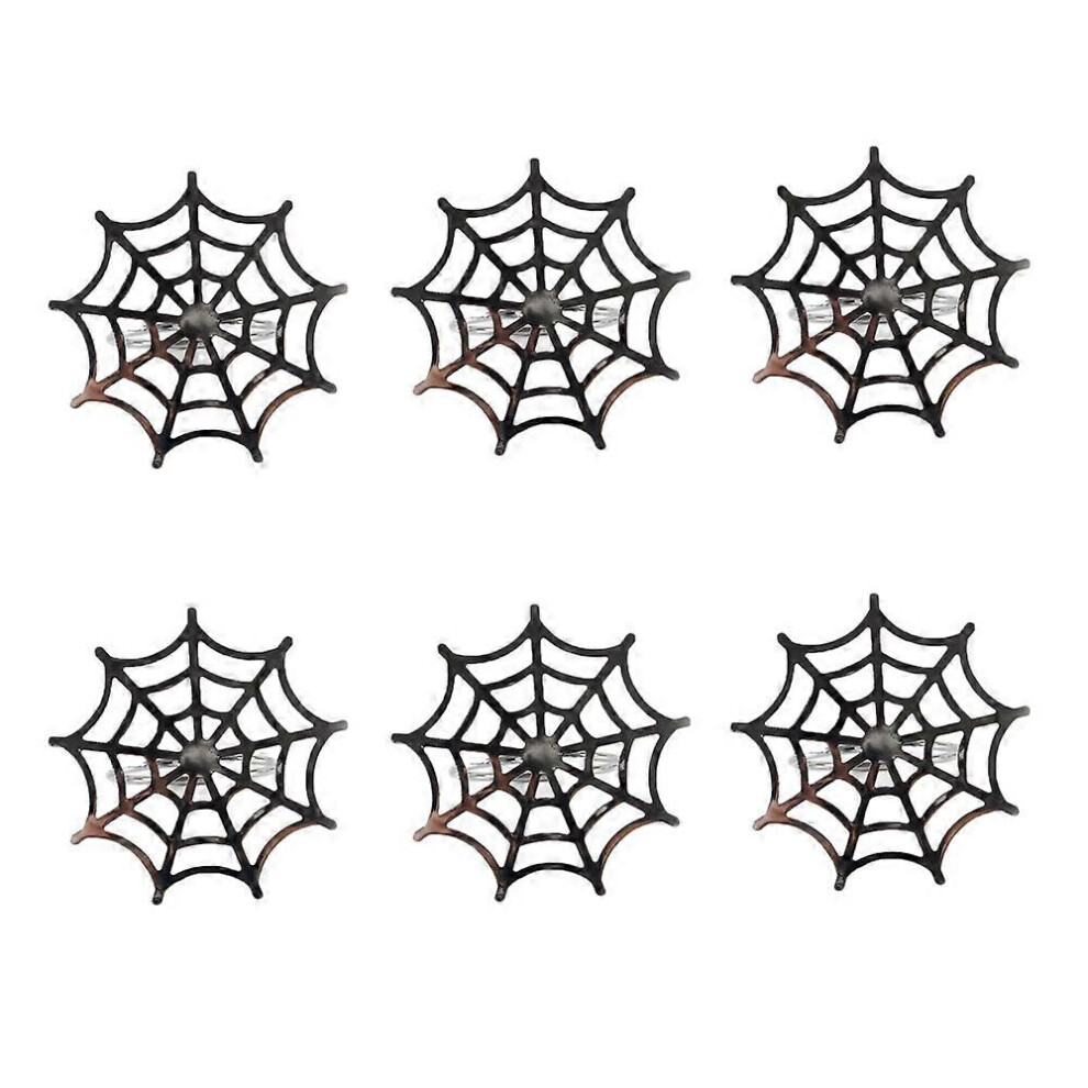 Kikidex (As Show, One Size) Halloween Napkin Buckle Spider Web Napkin Ring Mouth Cloth Ring Hotel Table Table Cloth Ring (12Pcs, ) Black