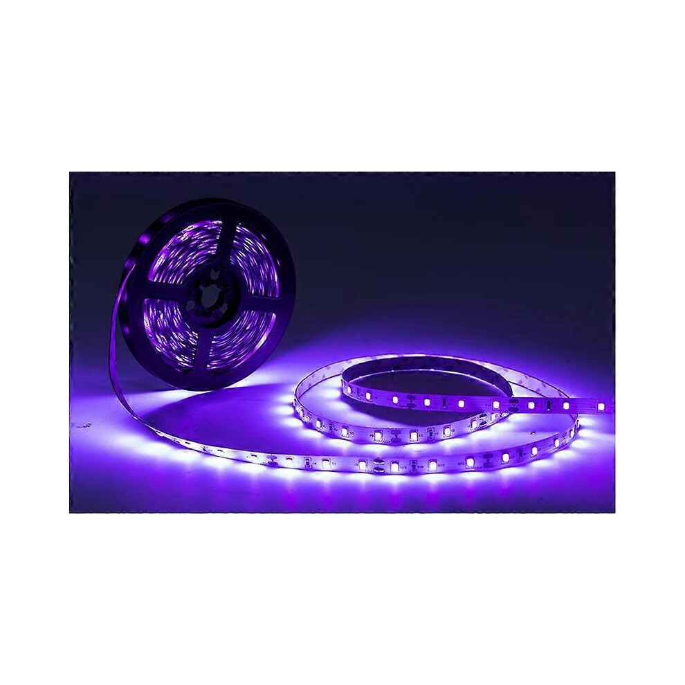(As Show, One Size) Uv Light Strip Black Light With Remote Control 385-400Nm 12V/3A Flexible Blacklight Fixtures For Halloween Party Body Paint Bedro 6902676343129