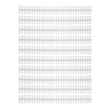 (As show, One size) 10 Pcs Loose Leaf Binding Spine 30 Hole Cuttable Wear Resistant PP Plastic 10mm Binding Comb for Student Office White