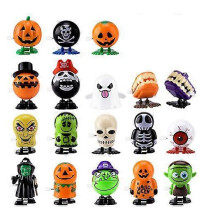 (As show, One size) Halloween Party ToSet Halloween Wind-up Tofor Kids Novelty Pumpkin Skull Ghost Spring To(18pcs, multicolor)