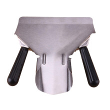 (Double Hands, One size) Anti-rust French Fry Scoop With Dual Handles For Restaurant