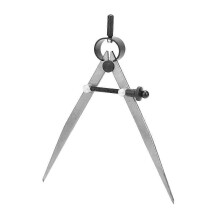 (As show, One size) Steel Leather Craft Compass Wing Divider Spring Divider Caliper with Quenched Leg(150mm)