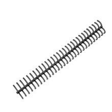 (As show, One size) 10Pcs Spiral Binding Coil 130 Sheet Capacity Spine Comb 30 Holes 16mm Diameter Set Kit Black