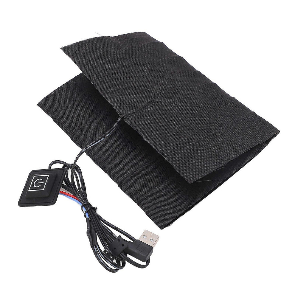 Kikidex (As Show, One Size) Usb Heating Pad Mat 3 Gear Portable Multifunctional Safe Waterproof Stable Electric Heated Cloth