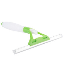 (As show, One size) Multi-Purpose One-Piece Water Spray Glass Cleaner, Window Cleaner, Glass Scraping(Green)