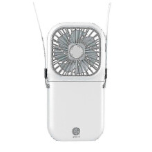 (blue, One size) Portable Neck Fan Mini Quiet Handheld Personal Foldable Usb Rechargeable Fan