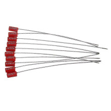 (As show, One size) 10 PCS Pull Tight Steel Wire Seals Adjustable Metal Cable Tamper Evident Tags