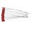 (As show, One size) 10 PCS Pull Tight Steel Wire Seals Adjustable Metal Cable Tamper Evident Tags 1