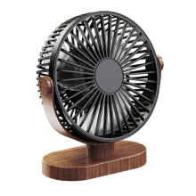 (White wood color, One size) Usb Powered Desk Fan Better Cooling Strong Airflow Whisper Quiet Portable Fan