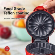 (As show, One size) Mini Cake Maker Double-Sided Heating Portable Bundts Cake Maker Electric Cupcake Maker for Breakfas
