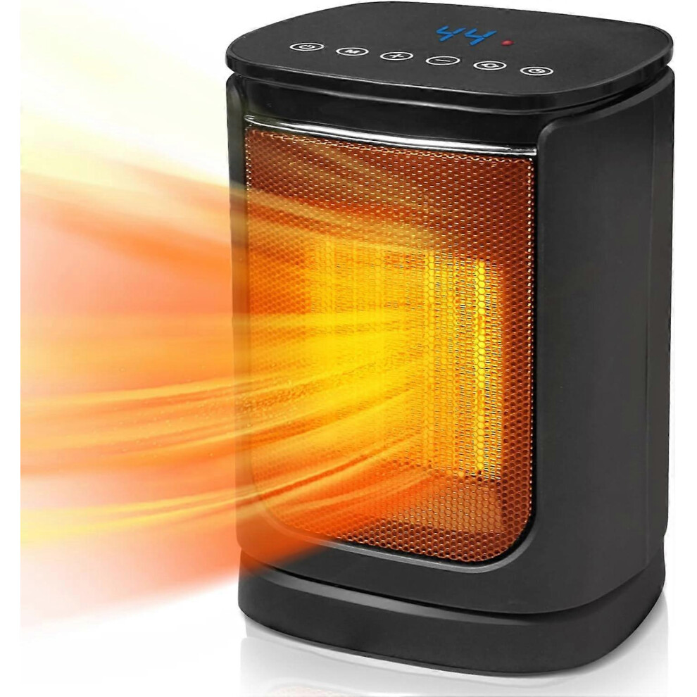 (As show, One size) Space Heater, 1500W Portable Ceramic Heaters , 3-Mode 3-Speed 70Oscillating, Quiet, Multiple Protection, Energy Saving, for Home,
