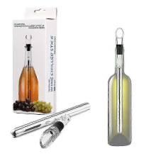 (As show, One size) Wine Cooler,wine Chiller With Stainless Steel Wine Pouer And Chill Rod,wine Bottle Cooler Stick