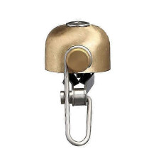 (Brushed Copper, One size) Retro Classical Bicycle Bell Clear Loud Sound Steel Copper MTB Mountain Bike Handlebar Ring Horn Safety Cycling Warning Alarm