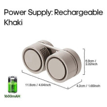 (Light Green, One size) Hanging Neck Fan Power Ventilador Bladeless Neckband Fan Portable Mini Air Cooler USB Rechargeable Electric Fans