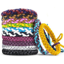 (As show, One size) Mckenschutz-Armbnder, einzeln verpacktes Insektenschutz- und Insektenschutz-Armband aus PU-Leder fr Kinder und Erwachsene, Camping, Angeln, Reisen (12