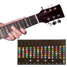 (As show, One size) Guitar Fretboard Notes Label Sticker For Acoustic And Electric Guitars