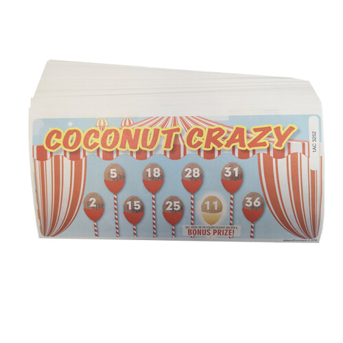 Bingo Flyers 9 From 36 250 Pack (Coconut Crazy)