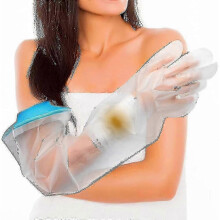 (As show, One size) Waterproof Arm Cast Wound Cover Kids Adults Protection Shower Bath Reusable Broken Hand Arm Wrist Cover