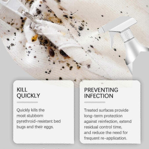 (2pcs)1/2/3pcs Bedbug Killing Spray Kils bed bugs eggs  Prevent Fleas And Bed Bug Bites 1