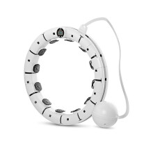 (As show, One size) New 2023 360 Massage And 16 Sections Adjustable Weighted Hula Exercise Hoops
