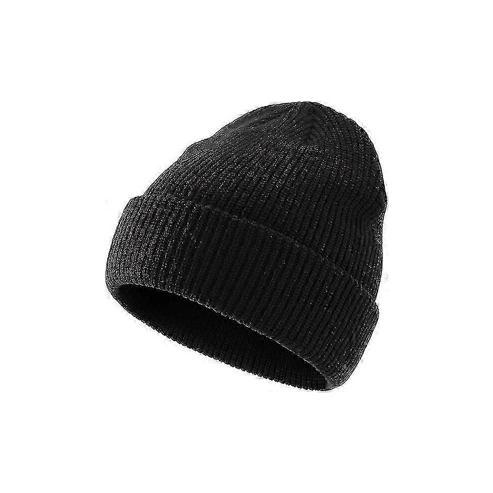 (As show, One size) Classic Men&#39;s Warm Winter Hats Acrylic Knit Cuff Beanie Cap Daily Beanie Hat-image-OPC-PHJP8JK-NEW