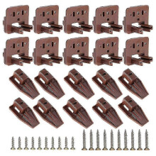 (As show, One size) 10PCS Drawer Slide Track Guide Glide for Center Mount Drawer for Dressers and for Nightstand 1 Drawer Systems-Good