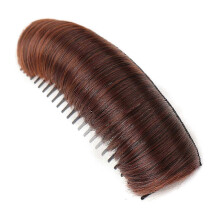 (Light Brown, One size) Invisibles Fluffy Hair Pad Forehead Hair Volumes Comb DIY Princess Styling Increased Hair Sponge Pad