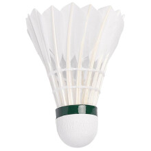 (As show, One size) Goose Feather Badminton Shuttlecocks Balls With Great Stability & Durability, High Speed Badminton Balls For Indoor Outdoor Game(12pcs, White)