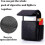 (pink, One size) Cigarette case leather with lighter holder, cigarettes box cigarette box (black) 2