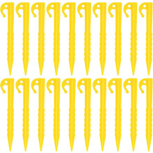 (As show, One size) Plastic Tent Pegs, Plastic Camping Pegs, Heavy Duty Plastic Tent Nails Tent Stakes Pegs Tent Hard Ground Pegs, Durable Tent Pegs For Fixing Camping Te