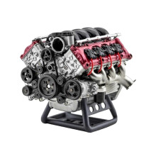 (As show, One size) DIY V8 Engine Metal Model Building Kit, Internal Combustion Engine Replica, Hobby Craft for Adults jks