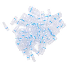 (As show, One size) 100PCS Cigarette Filters Disposable Portable Food Grade Plastic Micropore Three Layers Filtering for Reduce Tar Smoke Stain