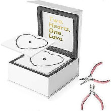 (Black and Silver, One size) Permanent Bracelet Kit Forever Bracelet Making for Couples Friendship Bracelets DIY Locked Bracelet Valentine's Day Jewelry Gift