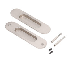 (As show, One size) Sliding Door Handles Set Smoothing Surfaces Aluminum Alloy Closet Door Finger Flush Pull