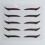 (red) 10pcs Reusable Eyeliner Stickers Eyelid Line Stick 2