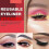 (red) 10pcs Reusable Eyeliner Stickers Eyelid Line Stick 3