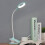 (Blue) Led Clip-on Reading Lamp Dimmable Eye Protection Table Lamp 3