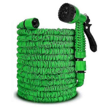 (50ft, green) 25ft-250ft Flexible Garden Hoses Expandable Hose Plastic Telescopic Pipe Nozzle Spray Gun Watering Equipment Stretch