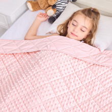 yescool Weighted Blanket Kids 5 lb Pink Warm Weighted Throw Blanket Minky Plush Heavy Blanket Microfiber Small Fleece Blanket Cooling Heating Weighted